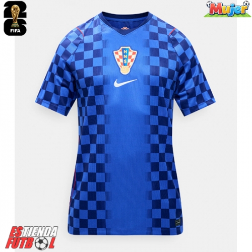 Croacia Segunda Equipación Mujer Mundial 2026 Manga Corta